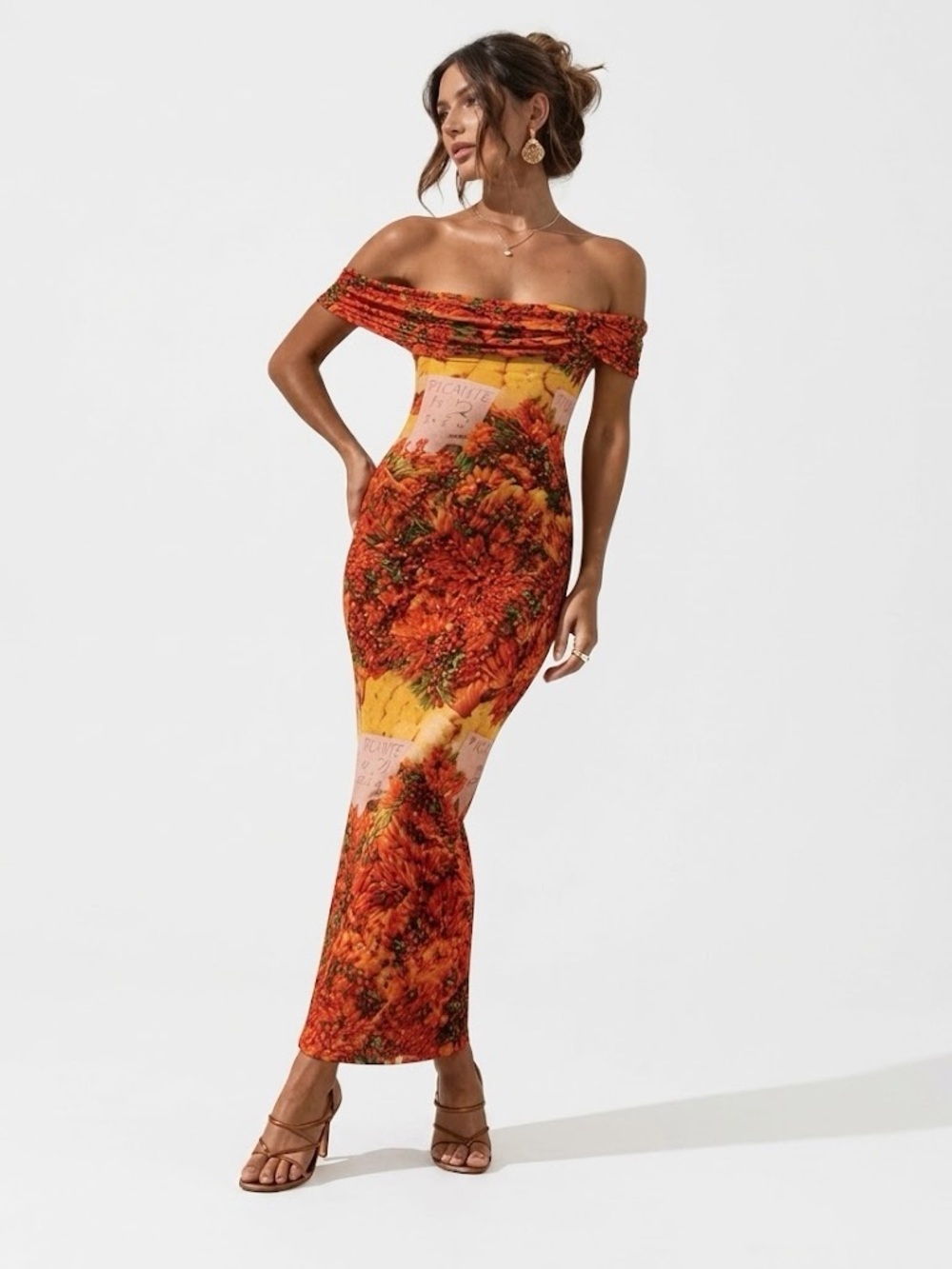 FINAL PRICE! Zara Off Shoulder Dress Chili Pepper Bodycon Dress Small NWT